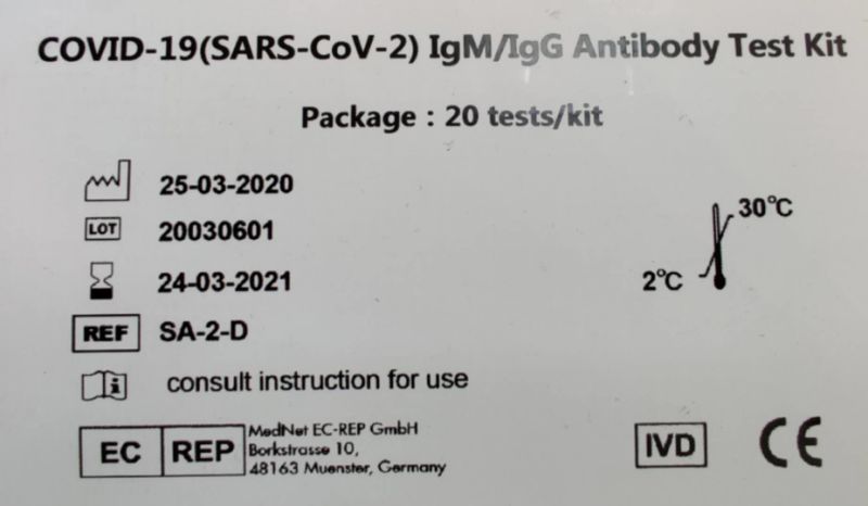 Test Kit Lgg/Lgm Rapid Test Kit for Human