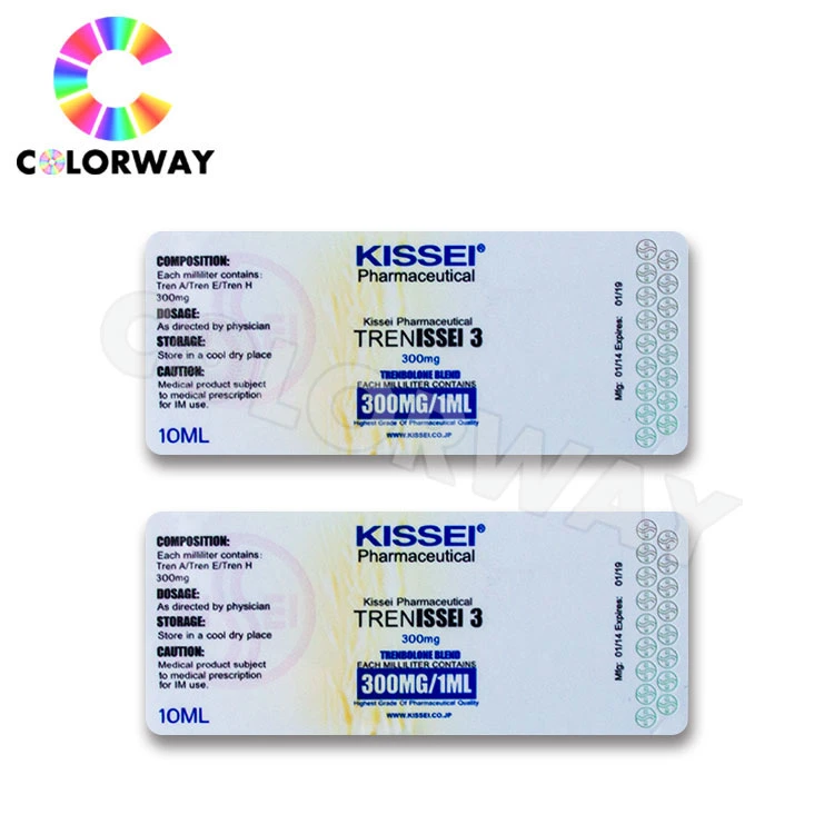 Durable Quality High Demand Waterproof Custom Hologram Sterile Vial Label