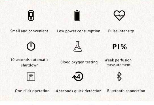 Fingertip Pulse Oximetro Blood Oxygen Saturation Pulse Finger Blood Oxygen Meter