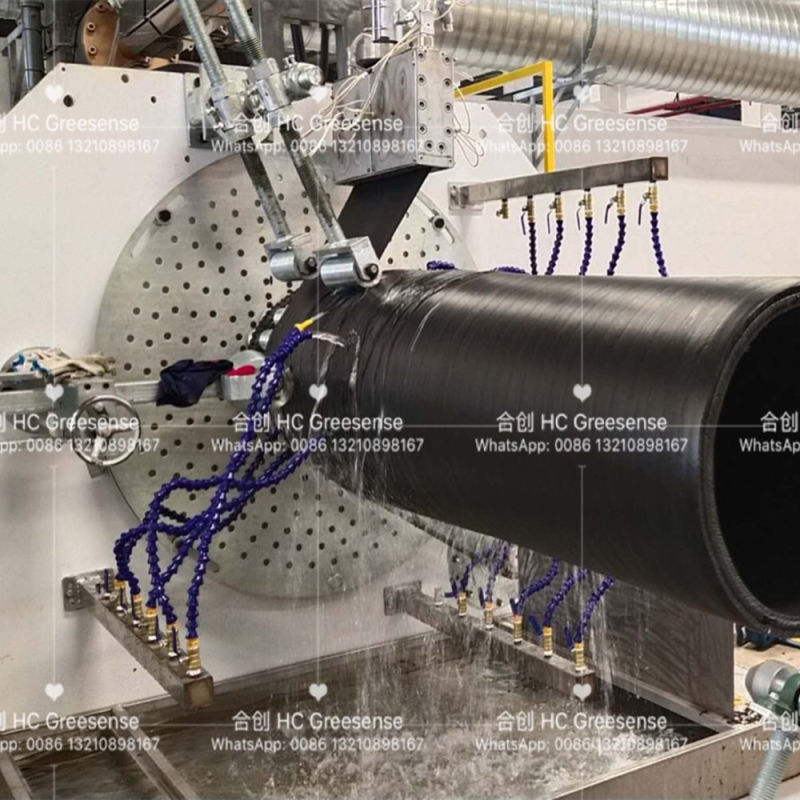 HDPE Sewage Pipe Joint Extrusion Machine and Pre Insulated Pipe Insulation Machine