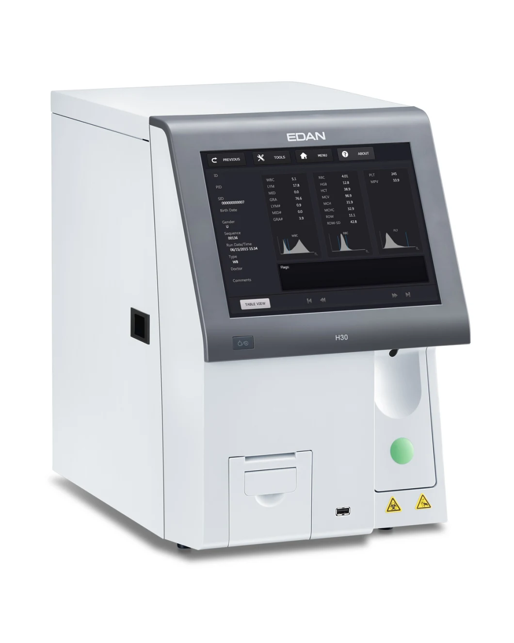 Hematology Analyzer Combo with Chemistry Analyzer Diluent Hematology Analyzer Price Edan H30