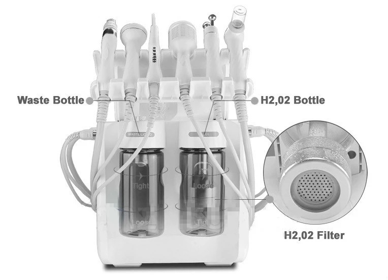 Facial Machine 6 in 1 H2O2 Water Oxygen Instrument