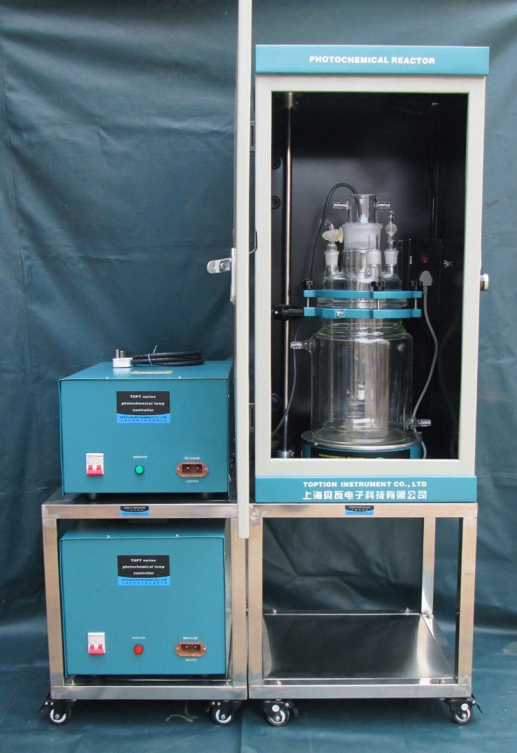 Topt-V Chemistry Laboratory Use Photochemical Reactor+ Xenon Lamp +8 Quartz Tube Reactors
