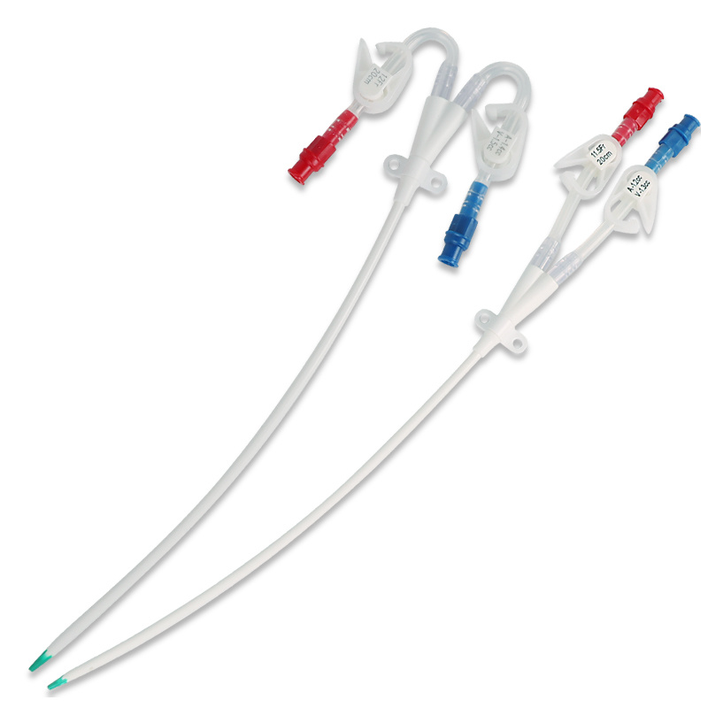 Triple Lumen Disposable Hemodialysis Catheter Peritoneal Dialysis