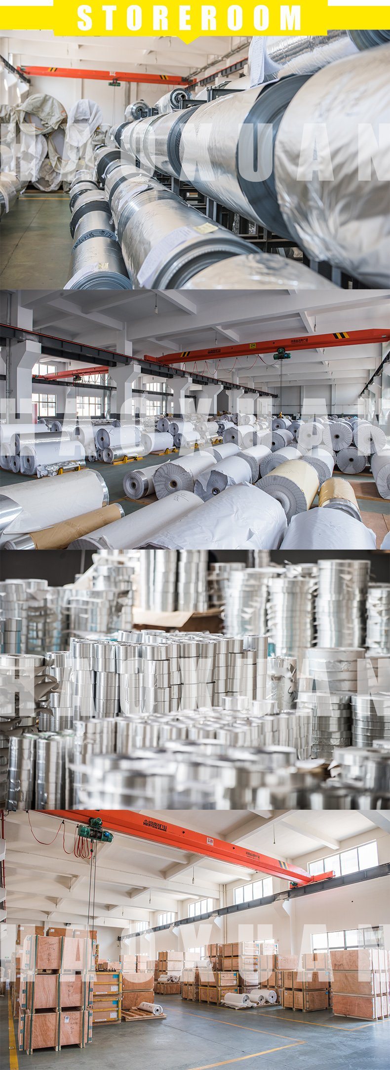 Reinforced Aluminium Foil Tape Jumbo Roll Made in China