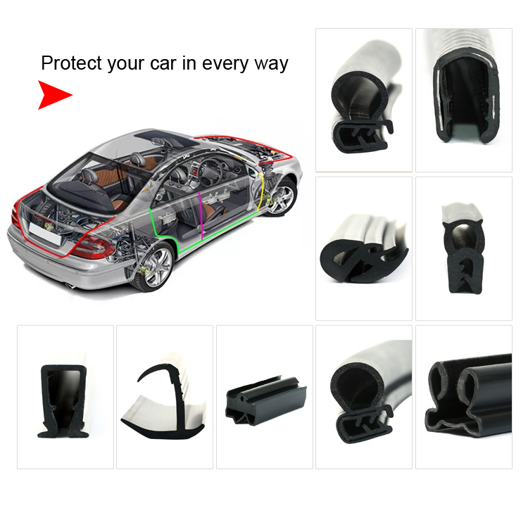 Auto Parts EPDM Rubber Strip Door and Window Sealing Strip Fireproof Sealant Strip