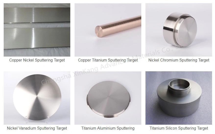 99.9% Pure Cumnni Copper Manganese Nickel Sputtering Target