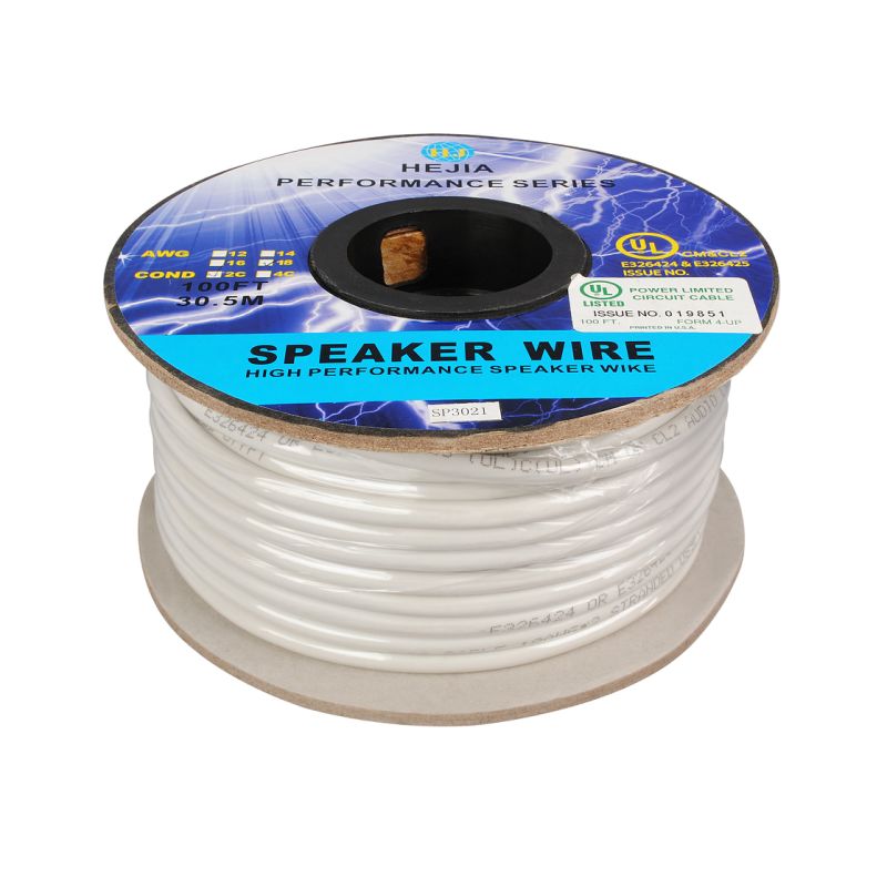 12AWG White in Wall Speaker Cable with OFC Copper Conductor
