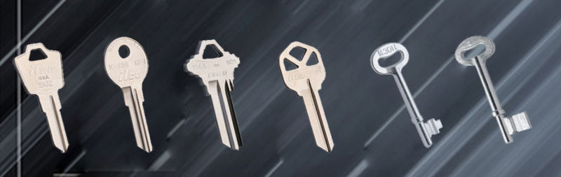 Customized Logo Brass Material Key Blank for Door Lock