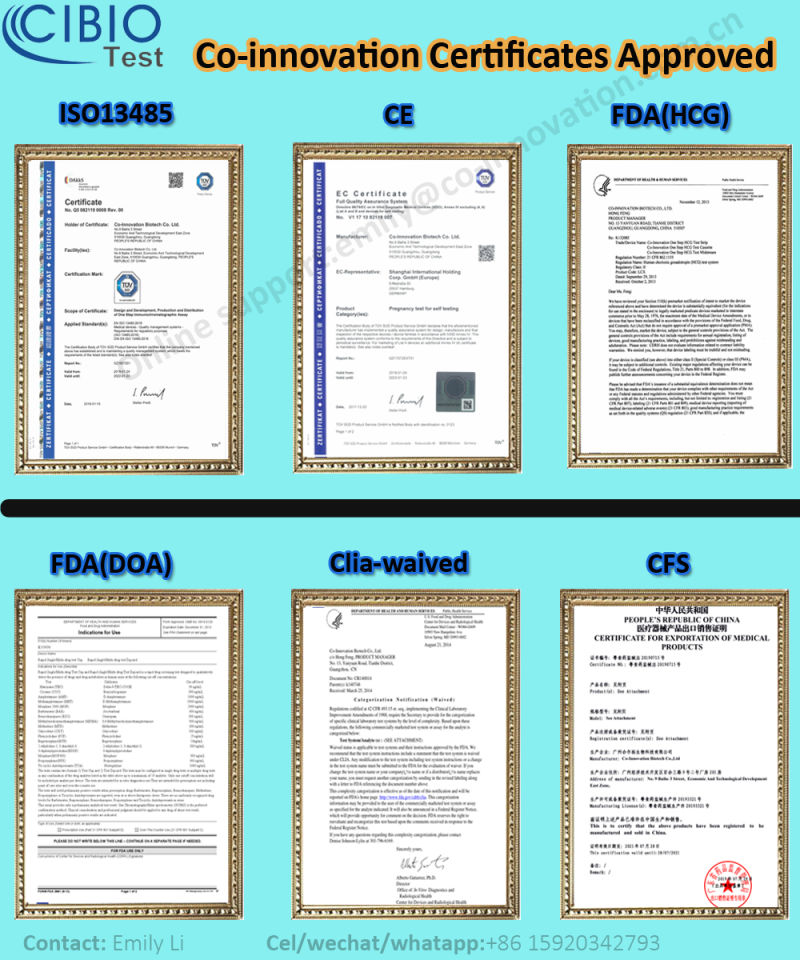 High Accurate Ovulation Test Strip and Pregnancy Strip Test Ce Marked FDA Cleared