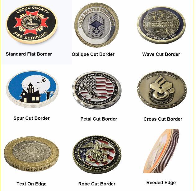 Custom Blank Challenge Copper Military Metal 3D Coin