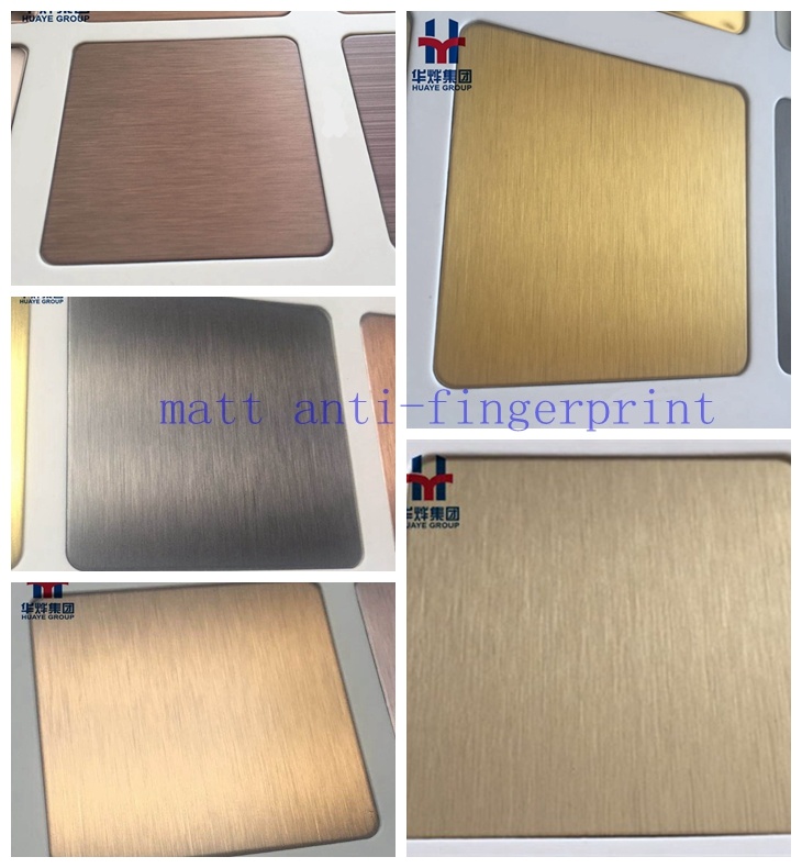 Copper Brass Bronze Coated Stainless Steel Decorative Panel