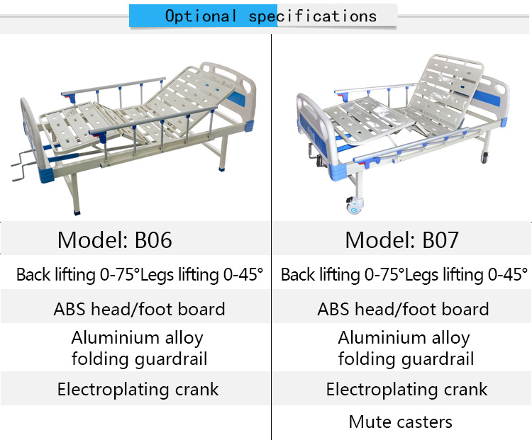 2020 New Design Manual Hospital Beds for Field Hospitals