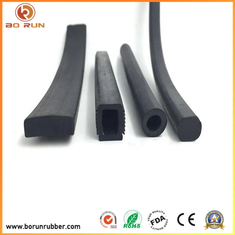 Door Seals Rubber Strips Industrial Silicone Rubber Extrusion Profile