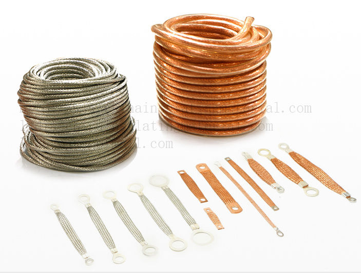 Copper Braid with Soft Conductive Connection Flat Copper Connector