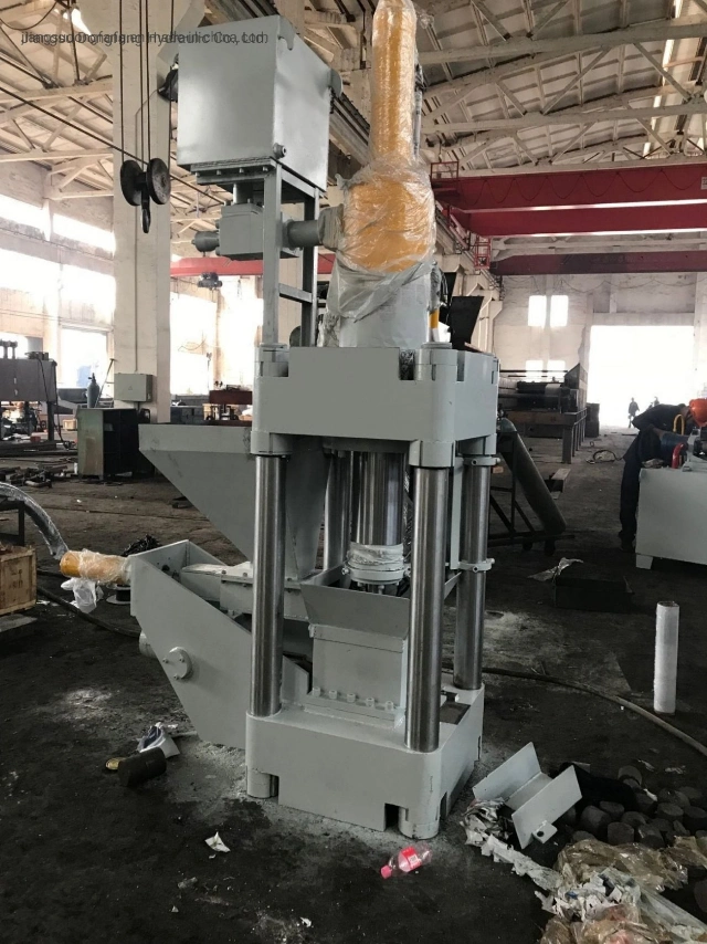 Hydraulic Steel Iron Copper Aluminum Nickel Shavings Fillings Borings Briquette Press Machine