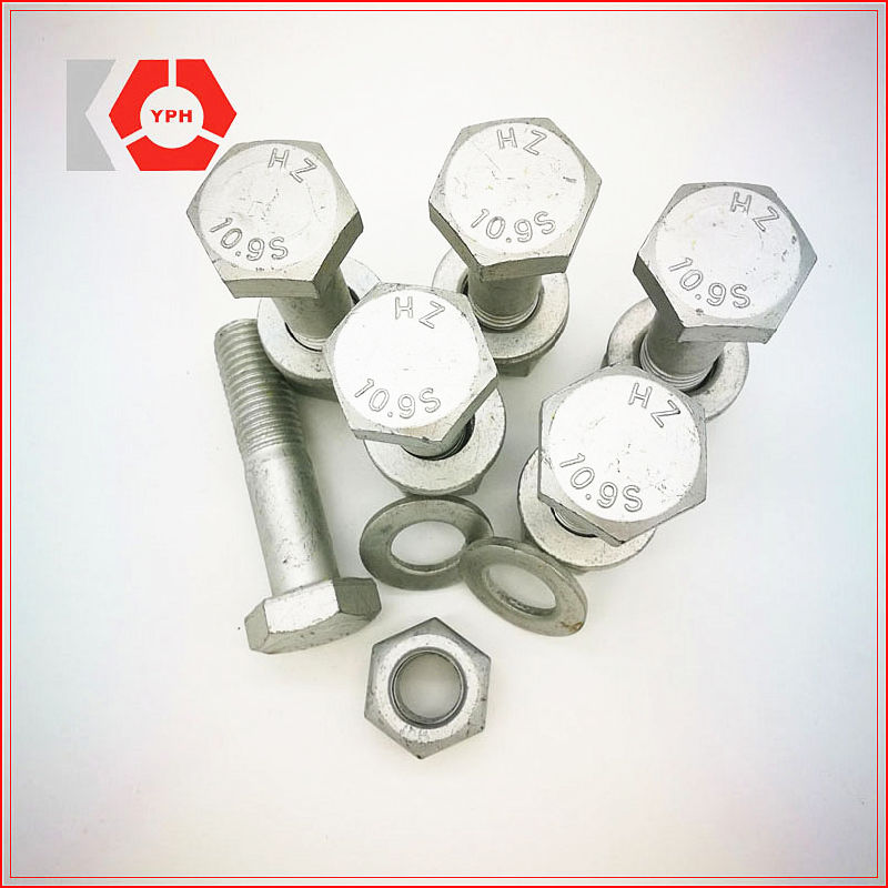 HDG Hexagonal Carbon Steel Hex Bolt Hexagon Head DIN933 /Hex Bolt DIN931 with Washer