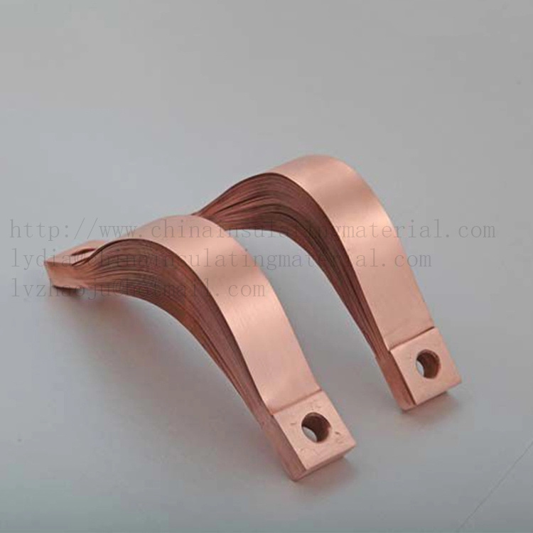 Flexible Laminated Flat Copper Busbar Copper Connectors Electrical Busbar Connectors