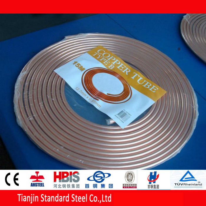 En 12735-2 Seamless Copper Tube for Heat Exchanger Equipment