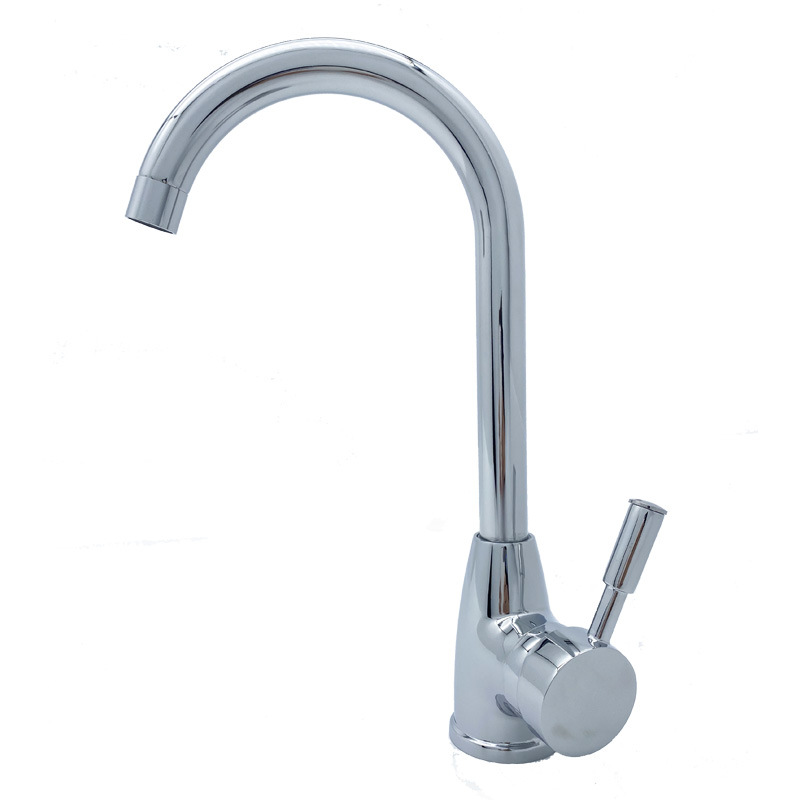 Contemporary Chrome Copper Spring Kitchen Sink Faucets Mixer