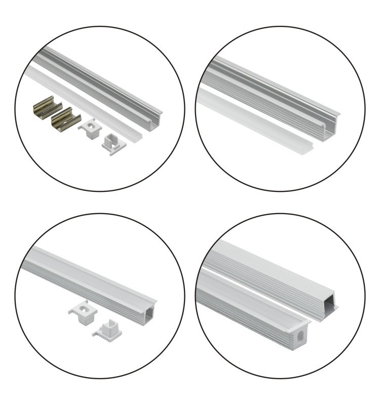 LED Strip Aluminum Profile 0809A Recessed Type for LED Strip Light