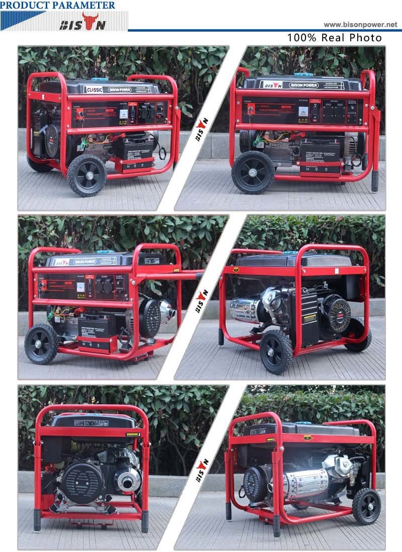 Bison (China) BS7500t (H) 6kw 6kVA Electirc Start Copper Wire Home Use Manufacturer of Gasoline Generator