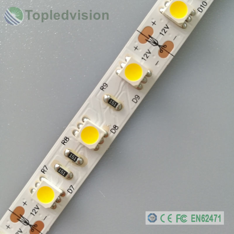 14.4W 60LEDs High Bright SMD5050 LED Strip for 5m/Roll 20m/Roll