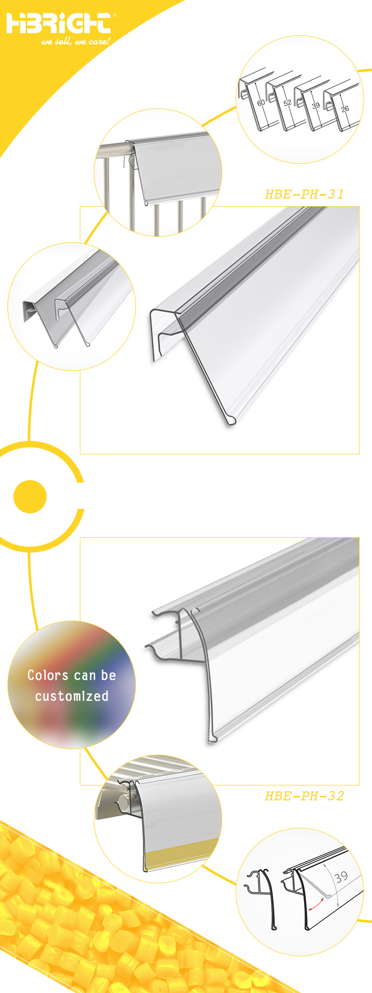 Wire Shelves and Basket Price Holder Data Strip Price Talker