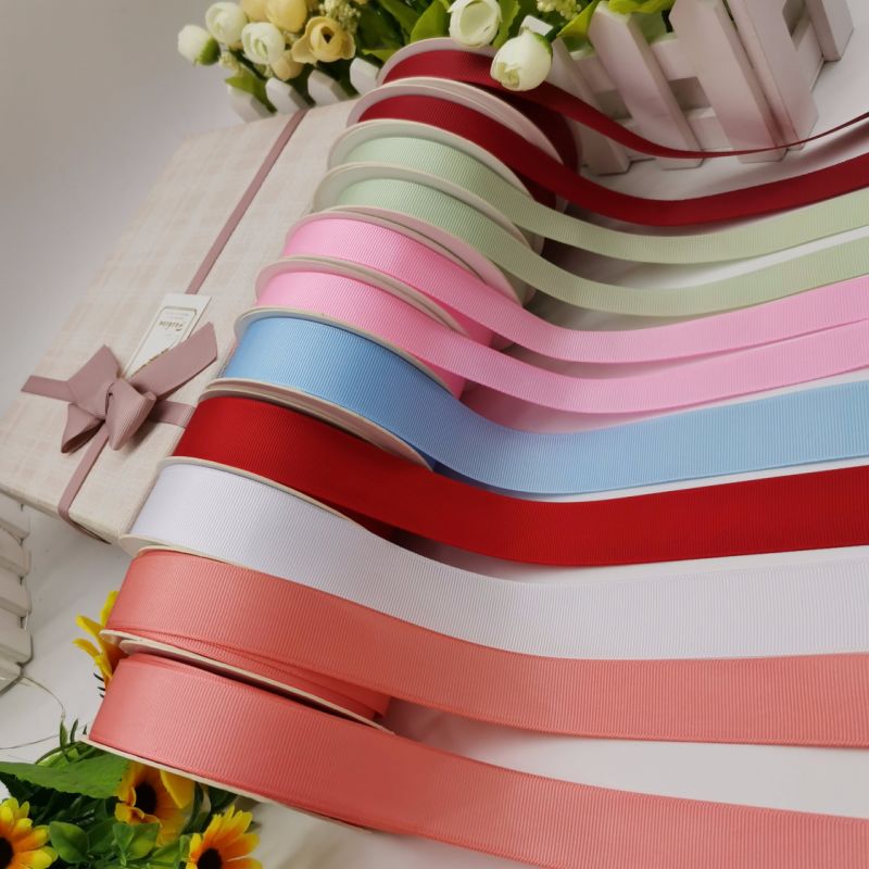 Fashion Gift Ribbon Striped Grosgrain Ribbon for X-Mas/Packing
