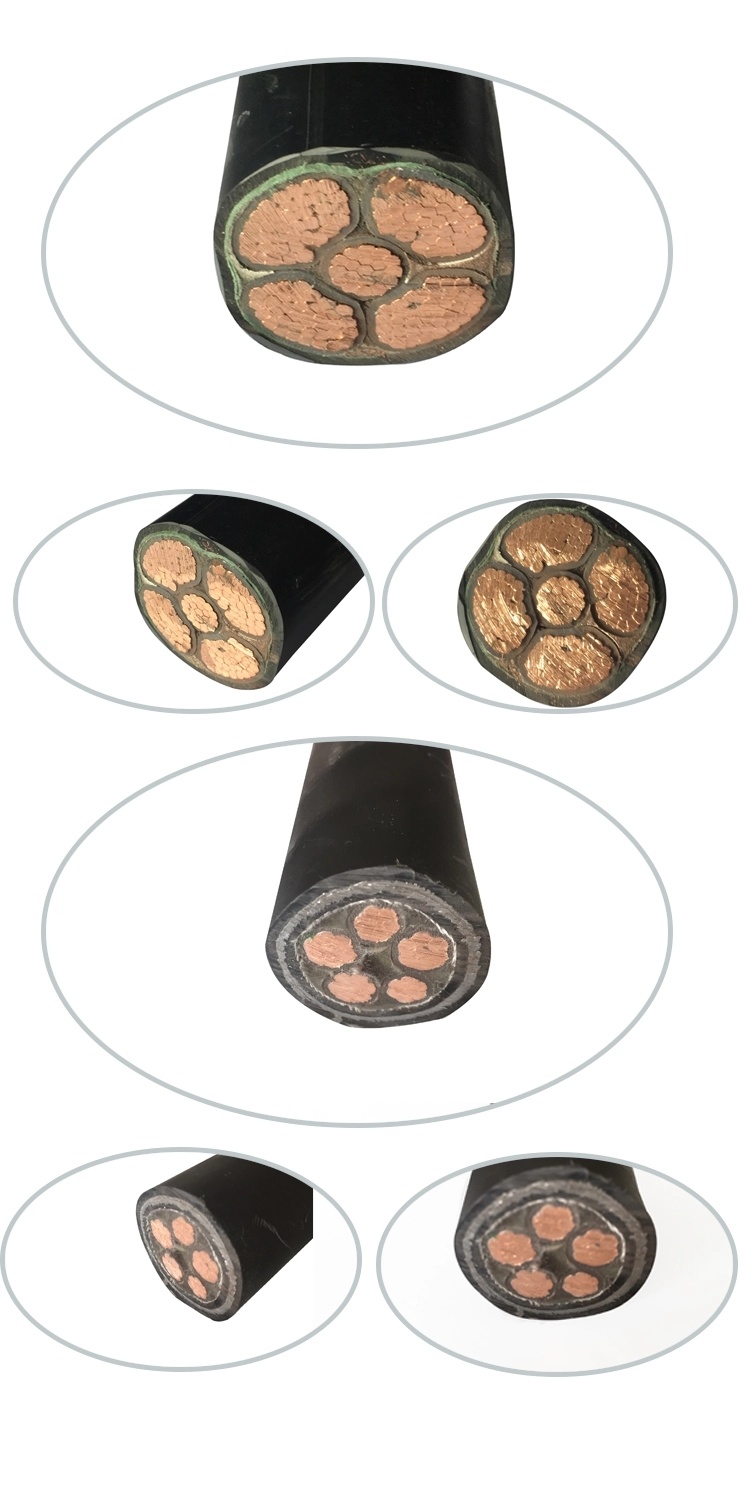 Insulated Sheathed Steel Copper Tape Armored Power Cable