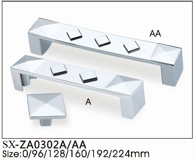 Modern Style Chrome Plated Furniture Handle Brushed Antique Brass Kitchen Cabinet Pull Handle