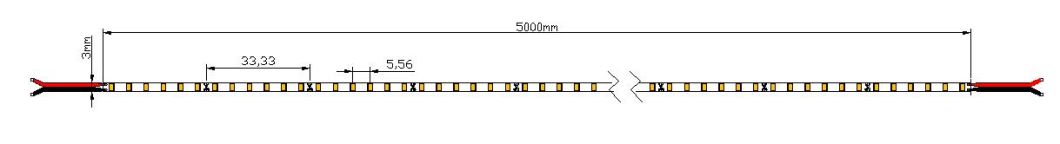 3mm 4mm 5mm 8mm 2216 Ultra Thin LED Strip, SMD Flexible Bendable Waterproof LED Strip Light