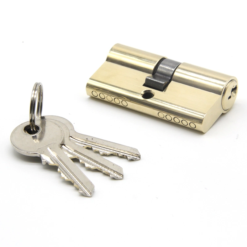 High Security Euro Profile Brass Keys Mortise Double Open Solid Brass Lock Cylinder