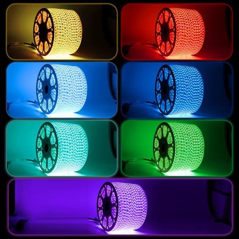 SMD5050 LED Soft Light Strip 24V Wateproof RGB 7color Colorful Strip