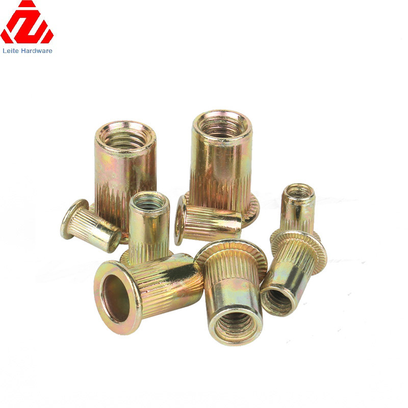 CNC Brass Turning Part/Brass Knurled Insert Nut Pin/Brass Threaded Insert Nuts