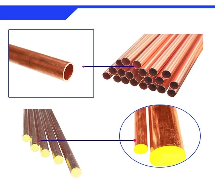 Cuzn40 Cuzn37 JIS Cuzn20 Cuzn5 Brass Copper Tube Copper Pipe