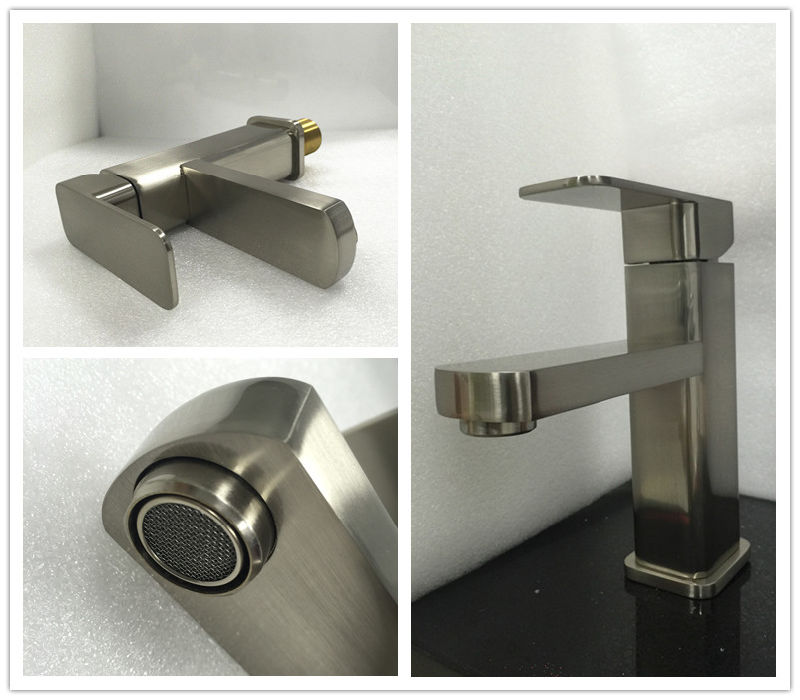 Sanitary Wares Brushed Satin Bathroom Basin Faucet (1070)