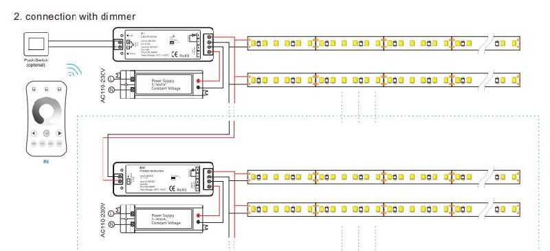 SMD 2835 LED Strip 4000K 120LEDs 2 Oz Copper