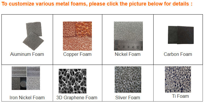 Customizable Size Nickel Copper Foam Metal Foam Sheet