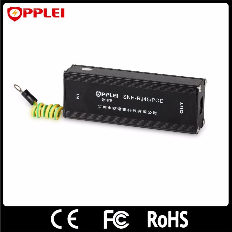 Opplei 1000Mbps Ethernet Power Lightning Protector RJ45 Poe Surge Arrester