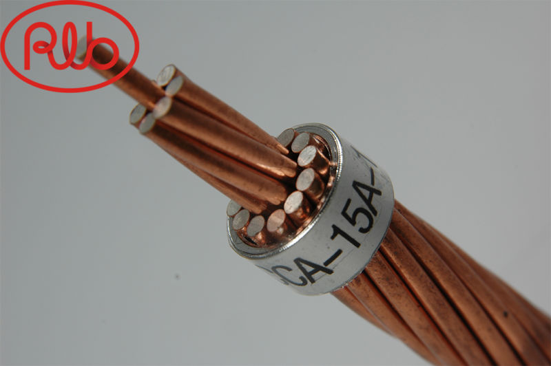 Bare Bimetal Copper Steel Strand Copper Coated Steel Wire