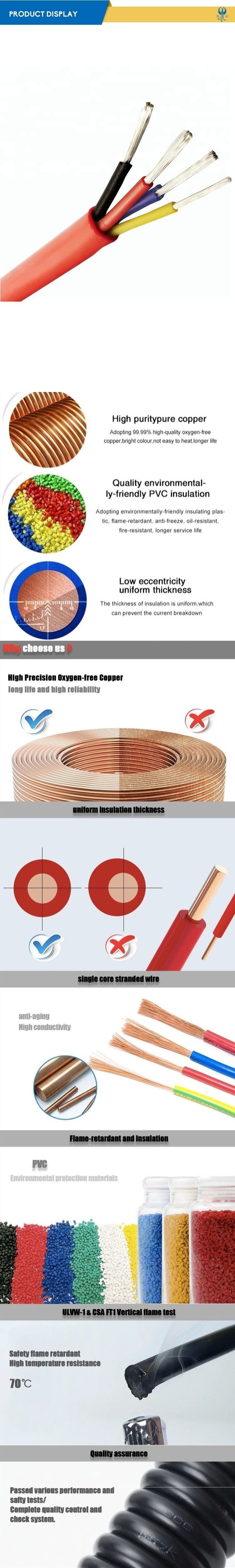 Yggr Cu Conductor Silica Rubber Insulation & Sheathed Soft Power Cable