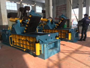 Waste Scrap Small Light Metal Copper Wire Baling Press