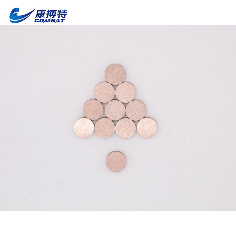 W85cu15 W80cu20 W75cu25 Tungsten Copper Alloy W-Cu Alloy Disc