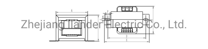 Ei4120 Power Transformer of Electric Transformer Single-Phase Copper