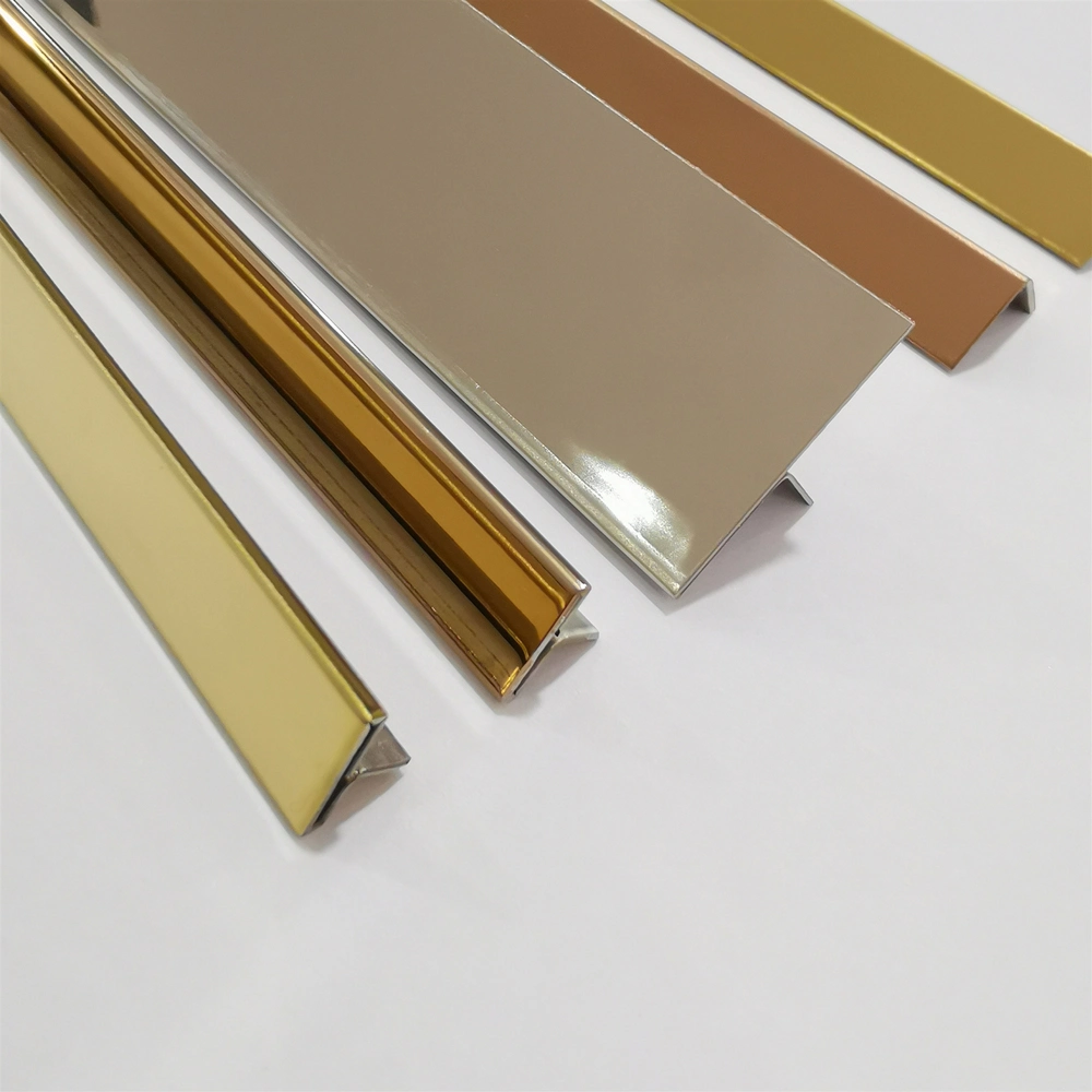 Mirror Stainless Steel Tile Trim L U T Decorative Metal Profile
