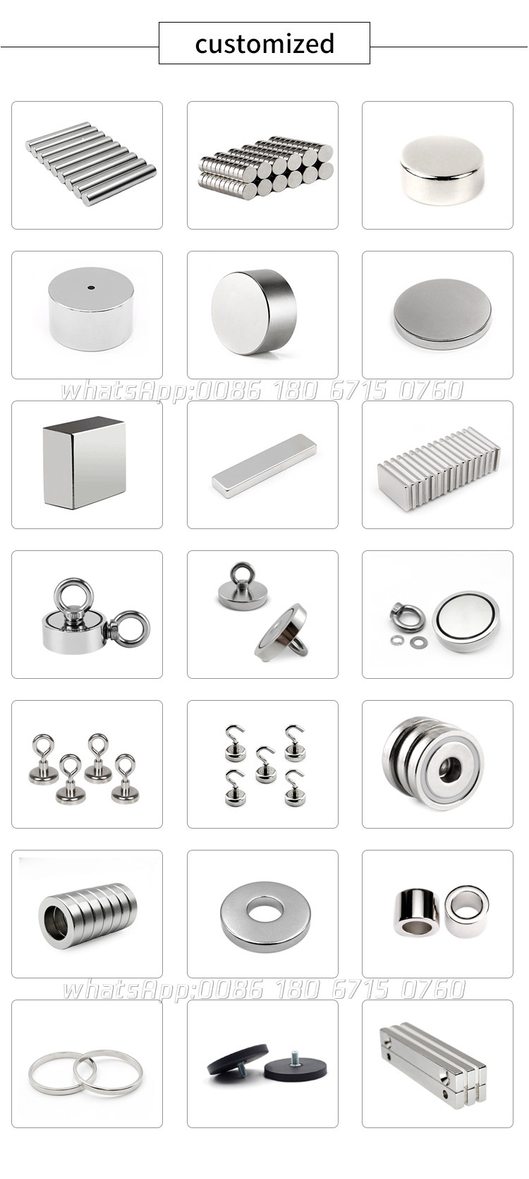 Rare Earth Nickel Copper Nickel Plated Permanent Magnets Suitable for Magnetizing Tools