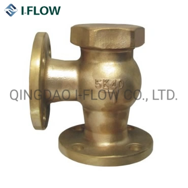 JIS F 7418 Union Bonnet Type Bronze/Brass 16K Lift Check Angle Valve