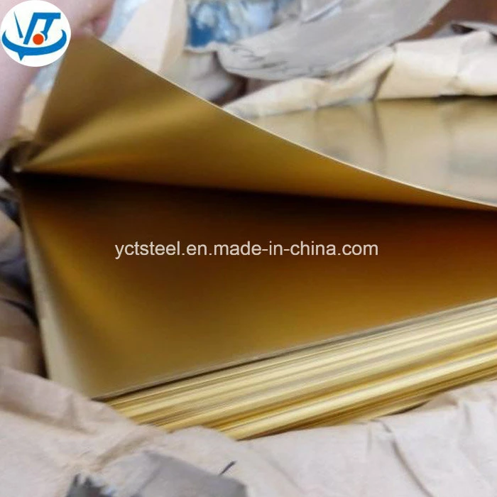 Eh Brass Thick Sheet with Hl Surface Brass Sheet H62 Brass Sheet