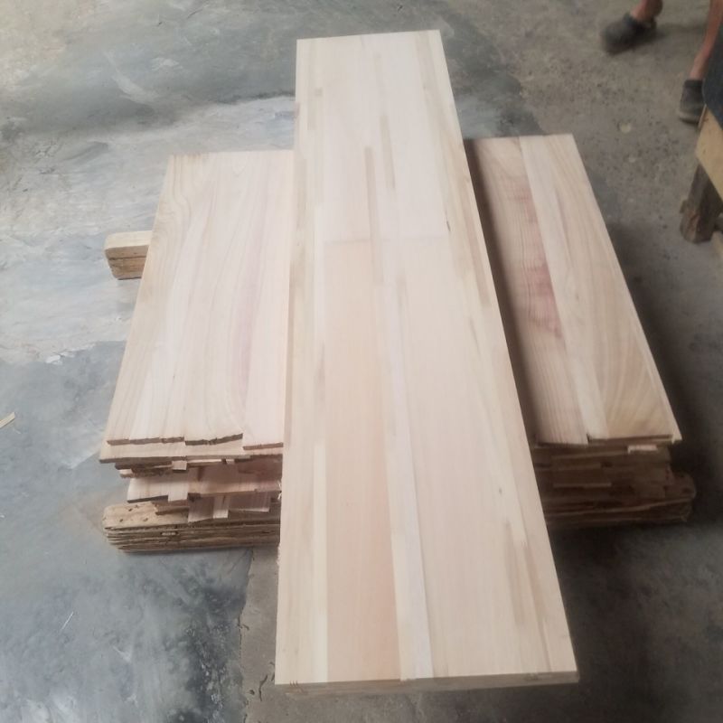 Paulownia Triangular Timber Solid Wood Board Chamfer Strips for Construction